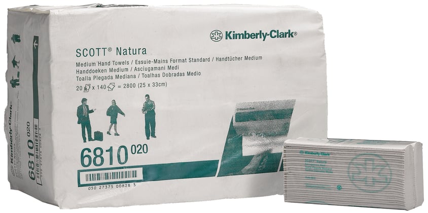 Scott® Natura papieren handdoeken C-vouw 2-lgs 20x140st
