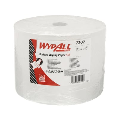 Wypall L10 Extra Airflex poetsdoek 1-lgs 1000 vellen per rol wit