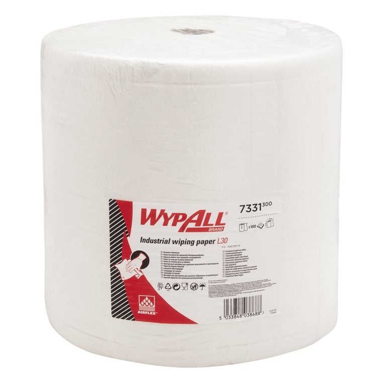 Wypall L40 Airflex poetsdoek wit 3-lgs 1000vel per rol
