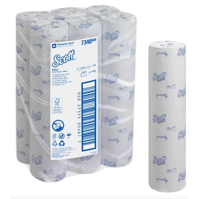 Scott Extra onderzoekbankrollen 2-lgs wit F2 6 rollen x 200vel