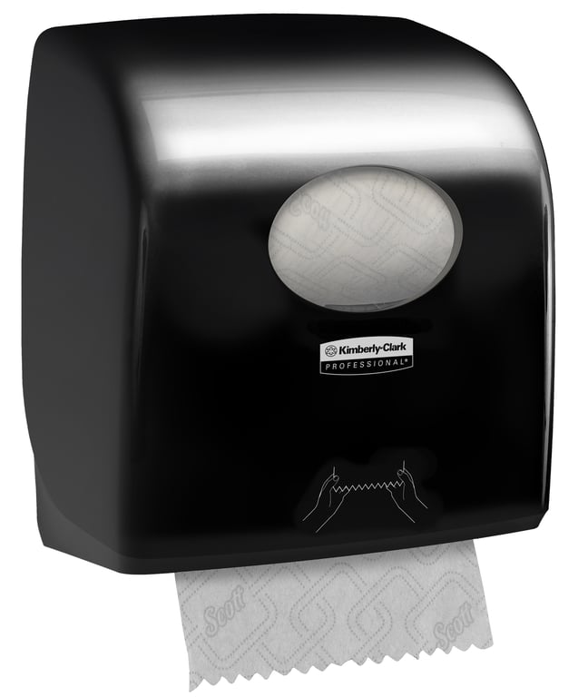 Aquarius rolhanddoekdispenser zwart