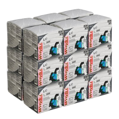 Wypall L40 poetsdoeken 1lgs 30,4x31,7cm wit 18x56st