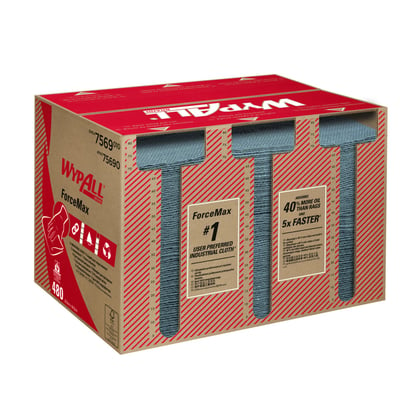 Wypall ForceMax industriële doeken 33,5x34,5cm grijs 480st