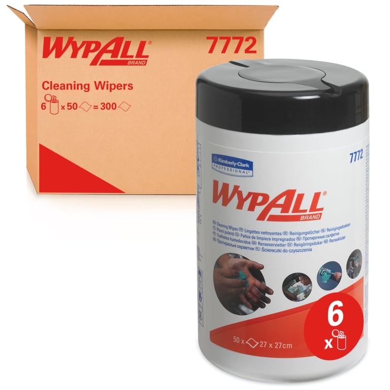 Wypall geïmpregneerde reinigingsdoeken 1-lgs 6x50st
