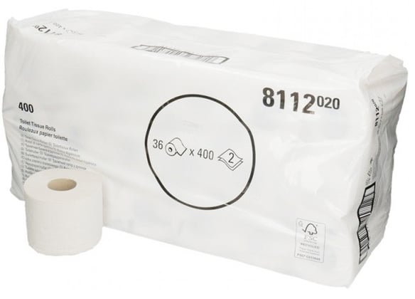 Kimberly Clark Hostess toiletpapier wit 400 vels 2 laags 36 rollen