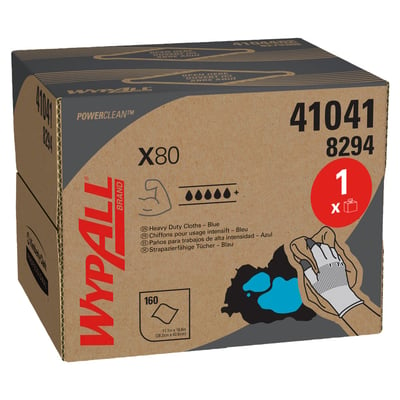 Wypall X80 poetsdoeken 1-lgs blauw draagdoos 160st 
