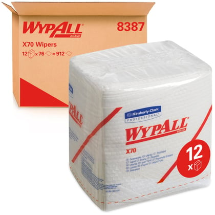 Wypall X70 poetsdoeken Hydroknit 1-lgs 12 x 76 vellen wit