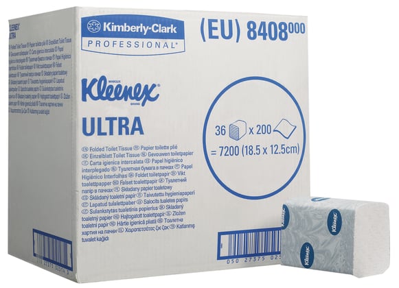 Kleenex® Ultra toilettissue gevouwen 36x200st