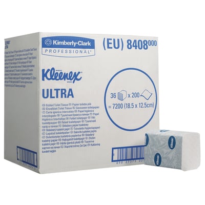 Kleenex® Ultra toilettissue gevouwen 36x200st