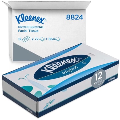 Kleenex facial tissue dispenserdoosje 3-lgs 72 tissues wit