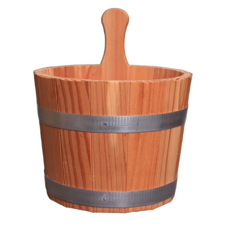 Houten sauna emmer zonder binnenemmer 5ltr