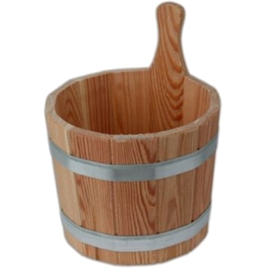 Houten sauna emmer zonder binnenemmer 5ltr 