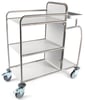 1-Rings etagewagen met 3 legborden open 1000x490x1100mm