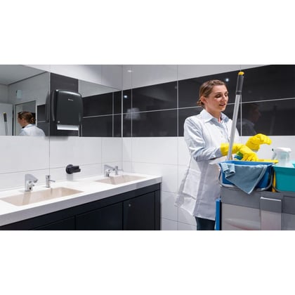 Lesseau handmatige zeepdispenser zwart 