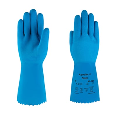 Ansell AlphaTec 87-029 handschoen  blauw maat M (8)