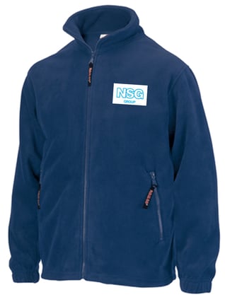 Fleece vest blauw + NSG Pilkington