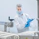 CaluDetect detecteerbaar kunststof klembord A4 blauw met rvs clip 