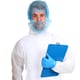 CaluDetect detecteerbaar kunststof klembord A4 blauw met rvs clip 