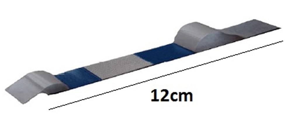 CaluDetect pleisters detecteerbaar 100st 12x2cm blauw