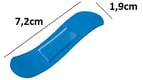 CaluDetect pleisters detecteerbaar 100st 7,2x1,9cm blauw