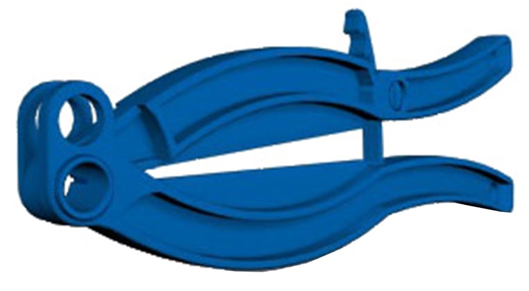 CaluDetect afvalzakafsluiter detecteerbaar lengte 10cm blauw