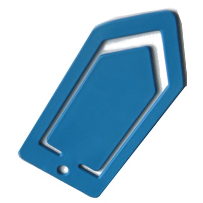 CaluDetect paperclip detecteerbaar 5x12cm blauw
