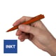 CaluDetect standaard pen detecteerbaar rood met clip en blauwe inkt