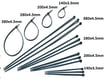 CaluDetect kabelbinders detecteerbaar nylon 100st blauw
