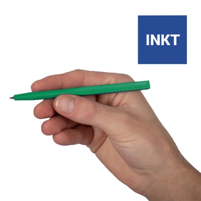 CaluDetect eendelige pen detecteerbaar groen met blauwe inkt