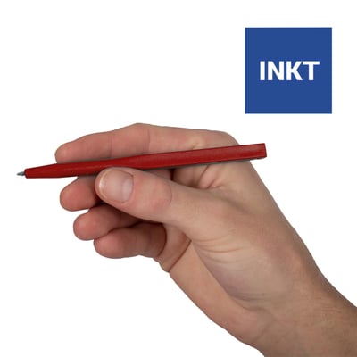 CaluDetect eendelige pen detecteerbaar rood met blauwe inkt