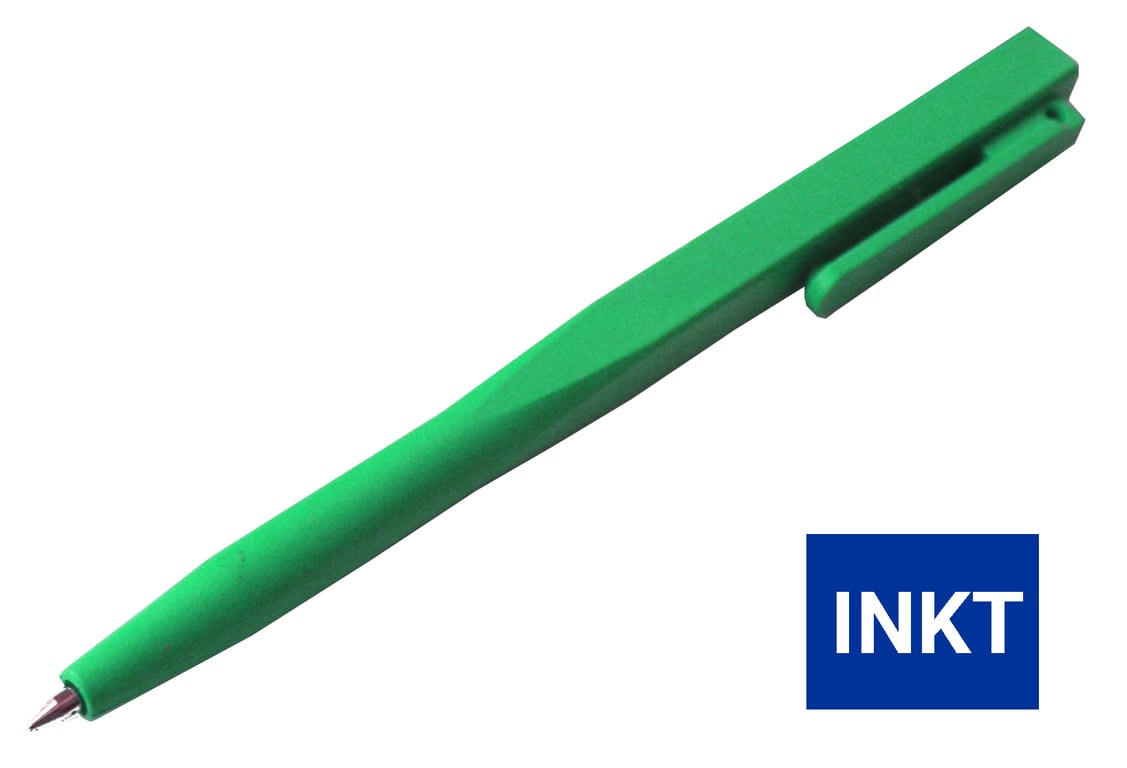 CaluDetect eendelige pen detecteerbaar groen met clip
