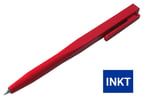 CaluDetect eendelige pen detecteerbaar rood met clip en blauwe inkt