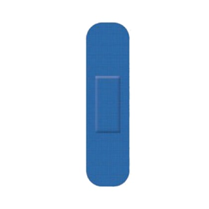 CaluDetect elastische detecteerbare pleisters textiel 72x19mm blauw 100st