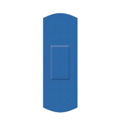 CaluDetect elastische detecteerbare pleisters textiel 72x25mm blauw 100st