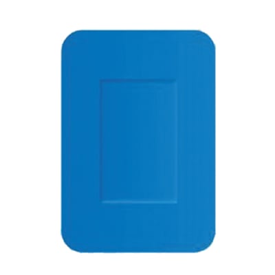 CaluDetect elastische detecteerbare pleisters textiel 72x50mm blauw 50st