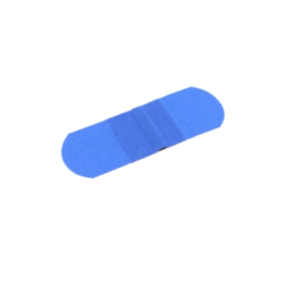 CaluDetect X-ray pleisters detecteerbaar textiel 72x25mm blauw 100st