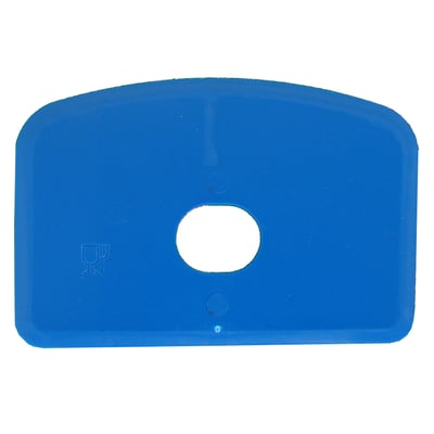 CaluDetect flexibele schraper met gat  detecteerbaar 14,5cm blauw