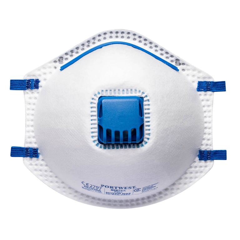 Portwest FFP2 masker met ventiel wit 10st