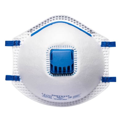 Portwest FFP2 masker met ventiel wit 10st 