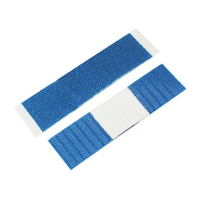 CaluDetect elastische detecteerbare pleisters voor oorbellen 9x38mm blauw 50st