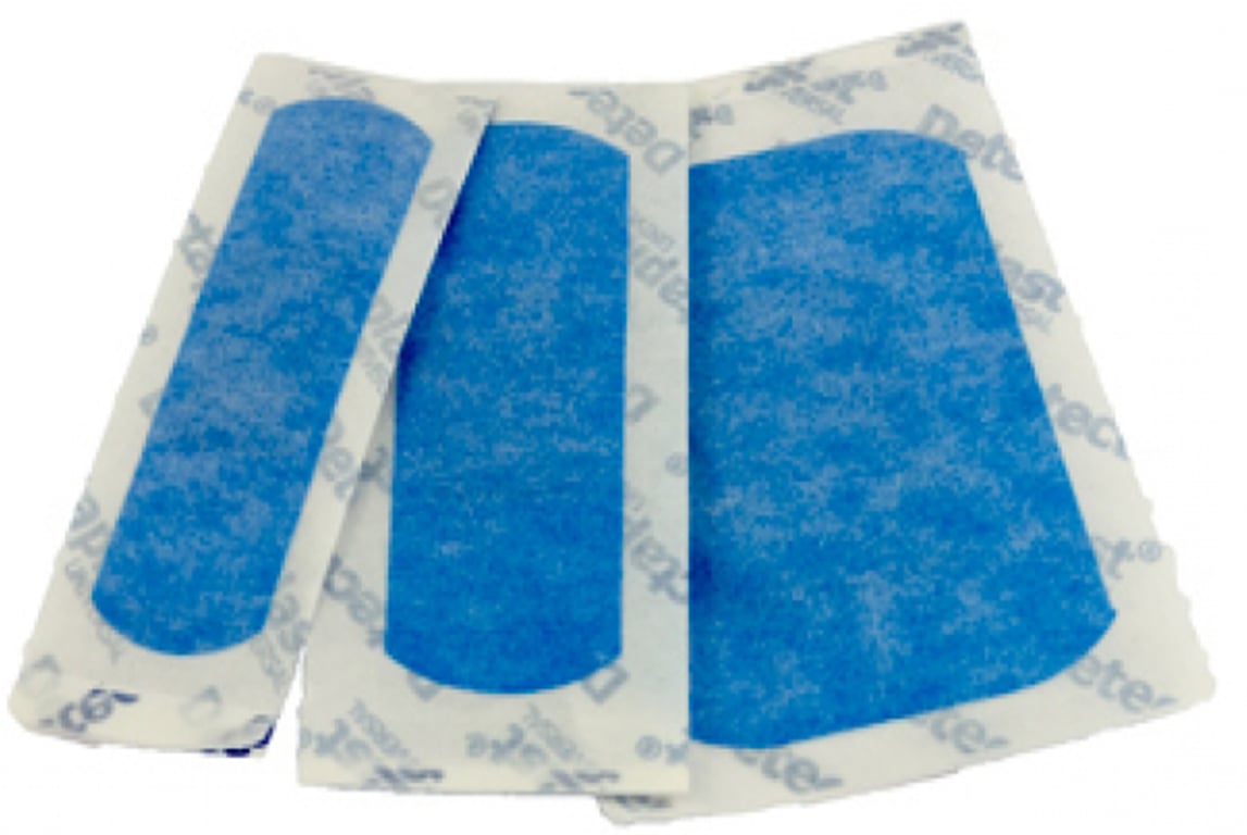 CaluDetect detecteerbare pleisters 100st 3 afmetingen blauw