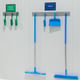 CaluDetect ophangsysteem RVS met 4 haken  