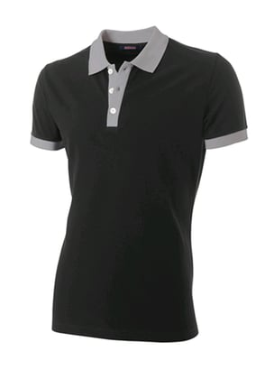 Tricorp Workwear poloshirt bi-color zwart grijs maat XS