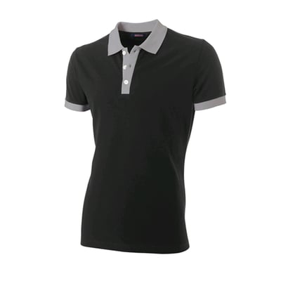 Tricorp poloshirt bi-color zwart grijs maat XS