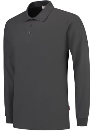 Tricorp Workwear poloshirt lange mouw  donkergrijs maat 2XL