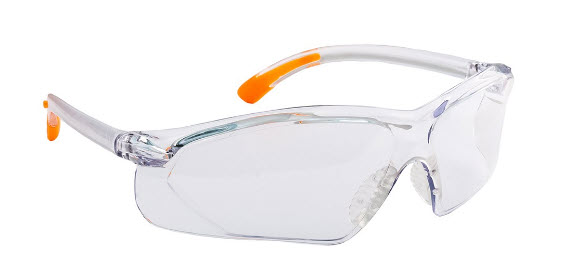 Portwest Fossa veiligheidsbril anti kras en beslaan coating helder 