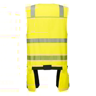 Gereedschapsvest PW3 klasse 1 geel/zwart maat S