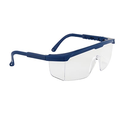 Klassieke veiligheidsbril blauw 