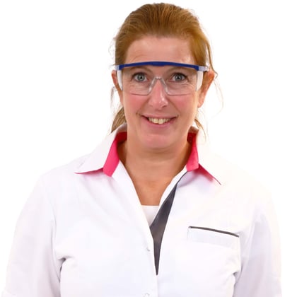 Klassieke veiligheidsbril blauw