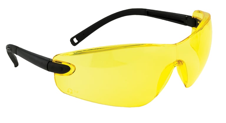 Portwest Profile veiligheidsbril amber Anti-kras laag